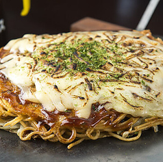 餅・モッツァレラチーズそば(うどん)