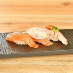 サーモン握り 3種食べ比べ/白身握り 3種食べ比べ　各
