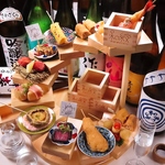 Wamonの創作串揚げ階段盛り　(限定数要！要確認)