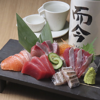 選び抜かれた季節の鮮魚と、マッチしたお酒。