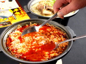 3.ご飯を投入しかき混ぜます。