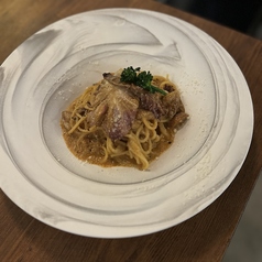 濃厚ポルチーニのクリームパスタ～お野菜添え～