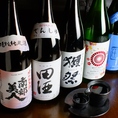 各種焼酎、日本酒を種類豊富に取り揃えています。