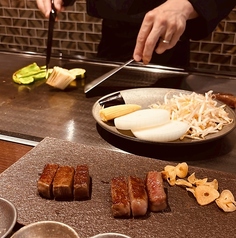 神戸ビーフ 鉄板ステーキ 和みのコース写真