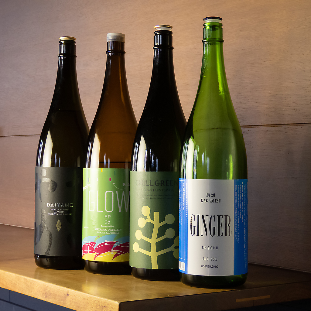 大将がセレクトしたこだわりのお酒をご提供しております！日本酒、焼酎、ワイン等種類豊富にご用意♪