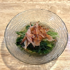 水菜と桜エビのお浸し