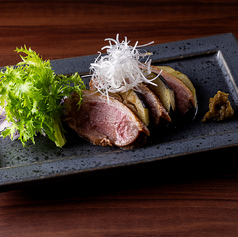 合鴨と茄子の挟み焼