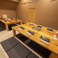 ゆったりと寛げるお座敷もご用意しております