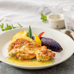 若鶏とグリル野菜 マスタード風味ソース