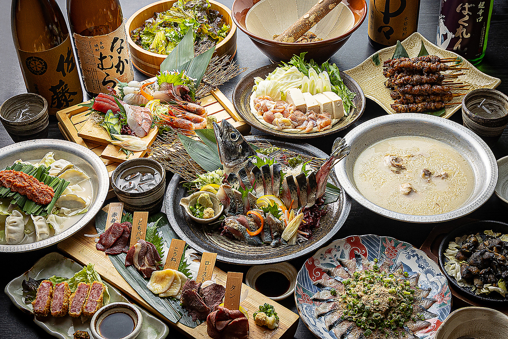 亀戸 肉 宴会 個室 飲み放題 貸切 日本酒 もつ鍋 接待 餃子 馬刺し 九州料理 忘年会 新年会 歓送迎会