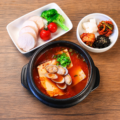 塩こうじ国産鶏むね・あさりスンドゥブセット