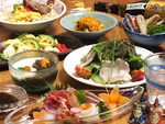 飲み放題付きコースは4000円～！新鮮な海鮮や沖縄料理を楽しめるボリューム満点コースです。