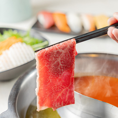 厳選牛しゃぶしゃぶ食べ放題コースの写真