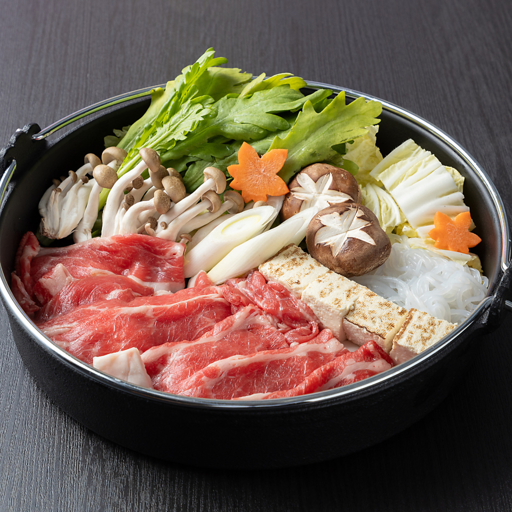 延寿牛のコウネすき焼き