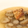 フォアグラのポワレ　牛蒡のスープ