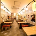 広々とした店内で、ごゆっくりお食事をお楽しみください！単品飲み放題もあり！少人数でもお1人様でもご利用いただけます！