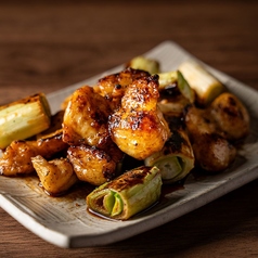 国産若鶏 ぼんじり炭火焼 タレねぎま