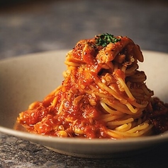 信州プルロットとツナのボスカイオーラ トマトソース