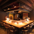 【雰囲気抜群】高級感溢れるカウンター席でゆっくりとお食事をお愉しみ頂けます♪