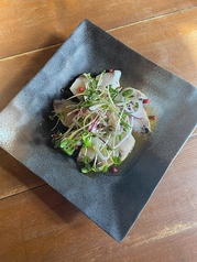 寒鰆のたたき カルパッチョ風