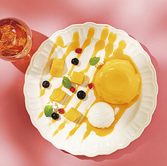 食後のデザート盛り合わせ