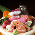 料理メニュー写真 播州前獲れ鮮魚刺身盛り合わせ　七種