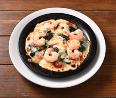 濃厚チーズの海老ドリア