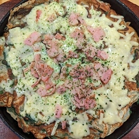 チヂミチーズの鉄板焼き