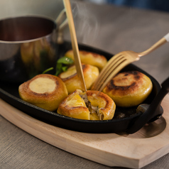 焼きラビオリの香草爆弾!