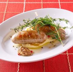 粗挽きソーセージのハーブロースト