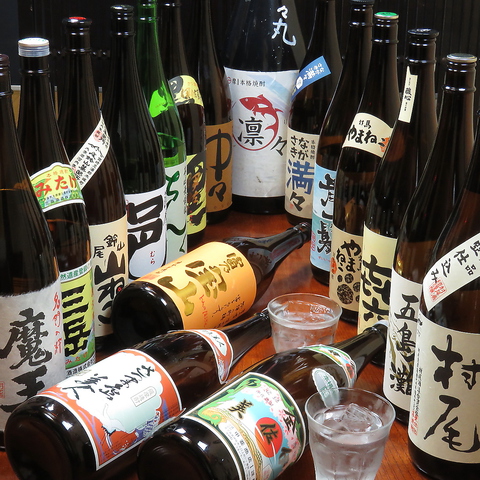 日本酒(地酒も)や焼酎等店内全ドリンクＯＫ飲放あり◎旬素材と県産の鮮魚が自慢のお店