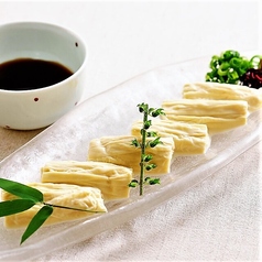 生湯葉のお刺身