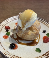 瀬し香オリジナル　焼きたてパイバニラアイス添え