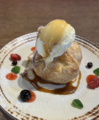 瀬し香オリジナル　焼きたてパイバニラアイス添え