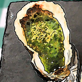 料理メニュー写真&nbsp;焼き牡蠣・アンチョビバター（1個）