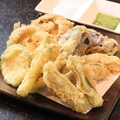 料理メニュー写真&nbsp;旬の野菜天ぷら盛り合わせ
