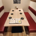 【～6名様】足元楽々でご家族連れにも人気のテーブル席☆