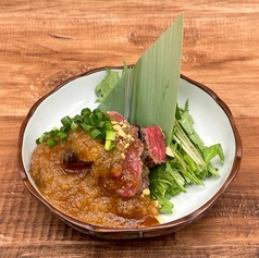 熟成牛モモ肉のたたき