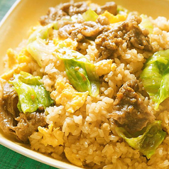 牛肉レタス炒飯
