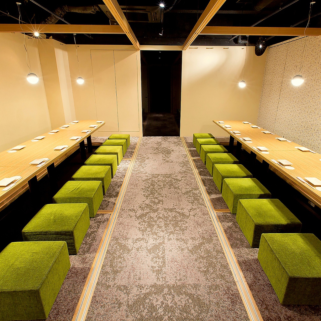 大人数での宴会もご予約受付中です！最大38名様までご利用可能ですので各種宴会にご利用下さいませ！