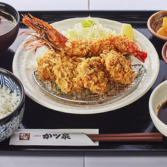 ゴールデンボアポーク 特選ヒレかつ海老定食