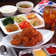 韓国チキン定食