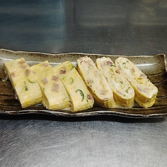 ハムとネギのだし巻き玉子