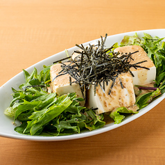 豆腐と海苔のゴマだれサラダ