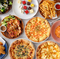 海鮮だけじゃない!!約20種類のピザやパスタも食べ放題◎