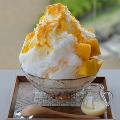 かき氷　マンゴーミルク（三重　美里氷使用）