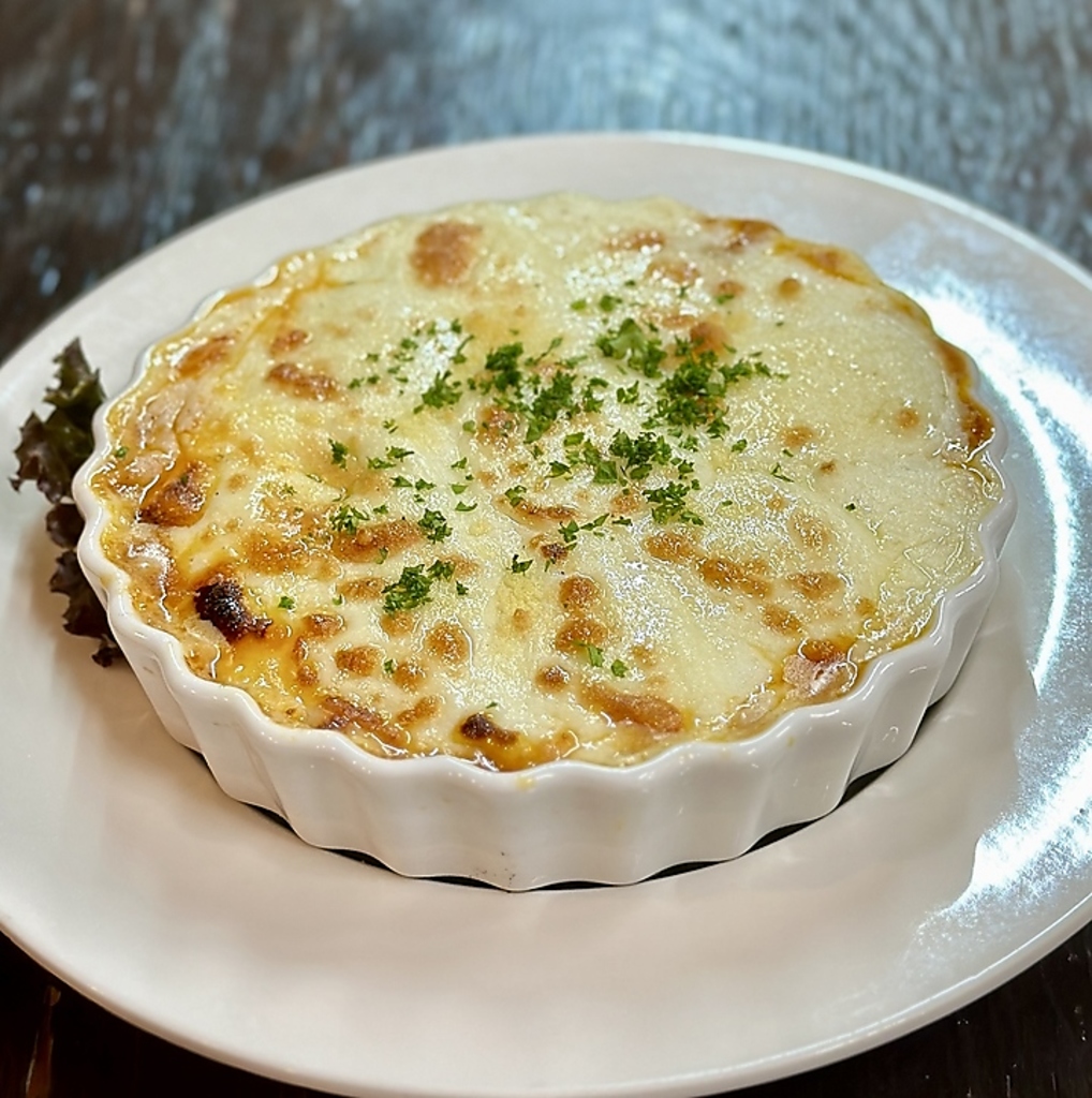 ニョッキのクリームグラタン　十勝食材多数使用