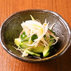 キュウリと茗荷の浅漬け