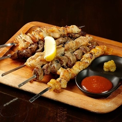 ジャンボ焼き鳥 5種盛合せ