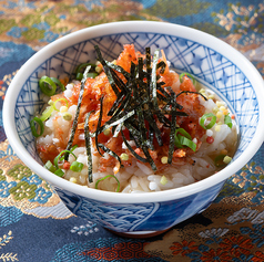 しらす海老の掻き揚げ茶漬け